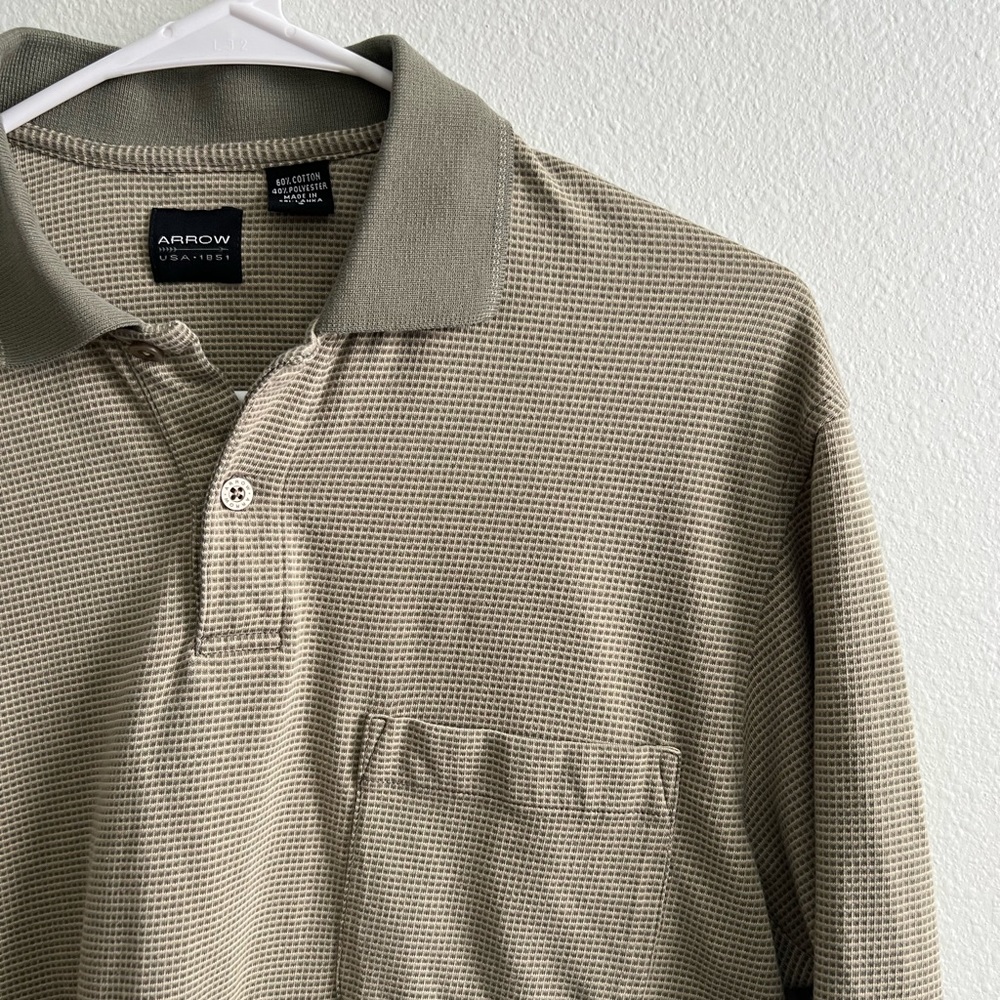 Checkered Green Long Sleeve